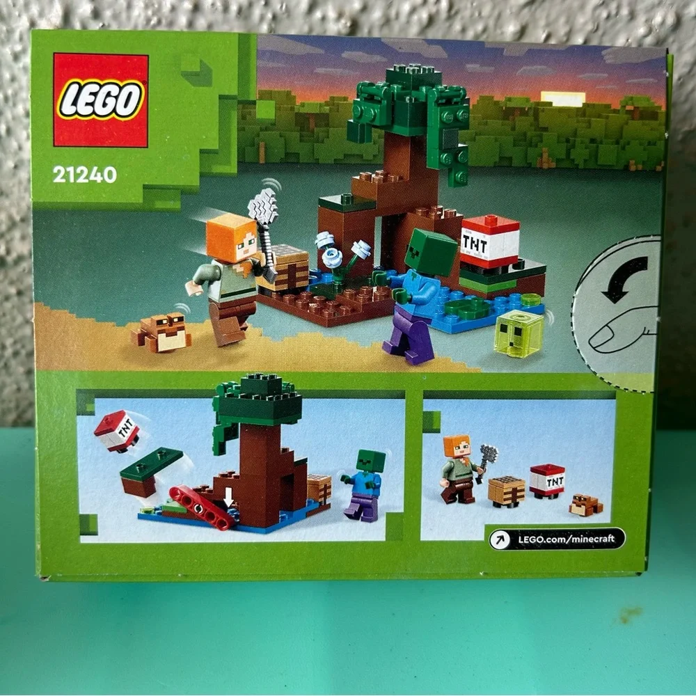 LEGO MINECRAFT: The Swamp Adventure 21240 building kit 65 Pieces NIB - Picture 2 of 7